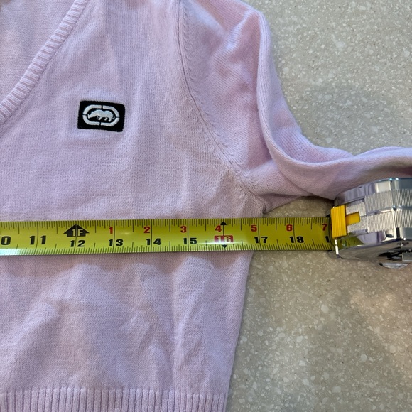 Echo Red V-Neck  Sweater Womens XL Pink - Picture 5 of 7